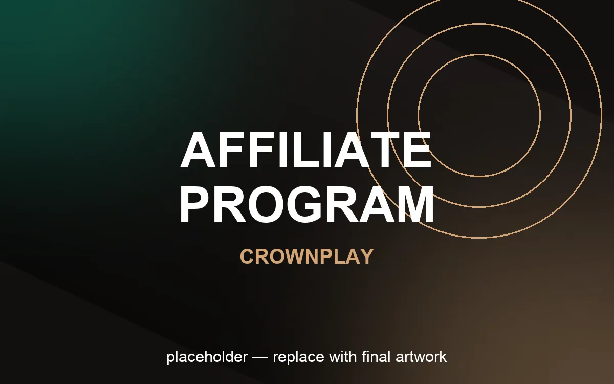 Πίνακας ελέγχου προγράμματος συνεργατών CrownPlay